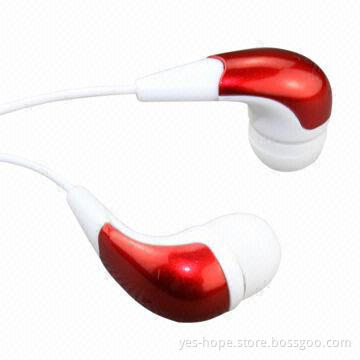 Fashionable Bass Stereo Earphones of Music Splitter, 20Hz-20kHz Frequency Response, 10mW Output